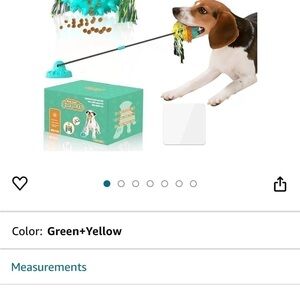 Dog chew toy. New. Suction cup.  $10